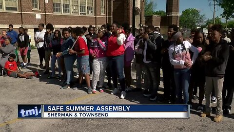 School assembly promotes safety as summer nears