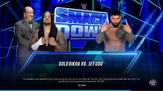 Smackdown Jey Uso vs Solo Sikoa