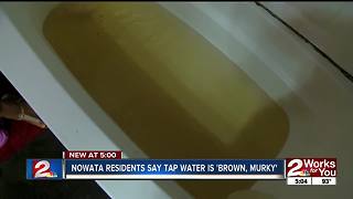 Nowata residents have brown water, city says OK to drink