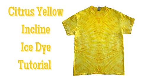 Tie-Dye Patterns: Citrus Yellow Incline Ice Dye