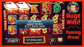 💥My biggest Jackpots-Wins-Handpays on High Limit Dancing Drums💥
