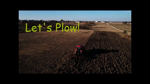 Tractor Plowing with Drone Video
