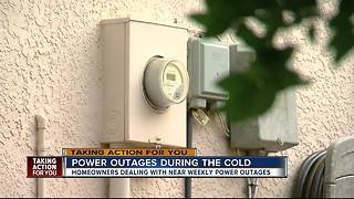 Power outages during the cold