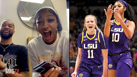 "It's Up" Angel Reese Reacts To Hailey Van Lith Transferring To LSU! 😱