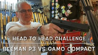 Head to head challenge Gamo Compact vs Beeman P3 with RWS R-10 match pellets