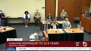 Former officer Chauvin sentenced to 22.5 years for Floyd's murder