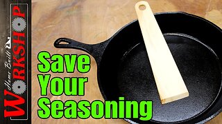 How to make a simple Wooden Spatula | Save your Cast Iron Seasoning