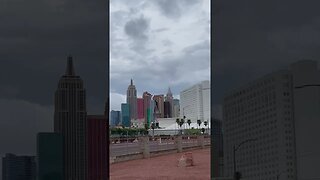 RAINY SUNDAY VEGAS #rain #hurricanehilary #weatherforecast #tropicalstorm #lasvegasstrip