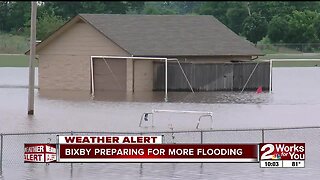 Floodwater continues to rise in areas of Bixby