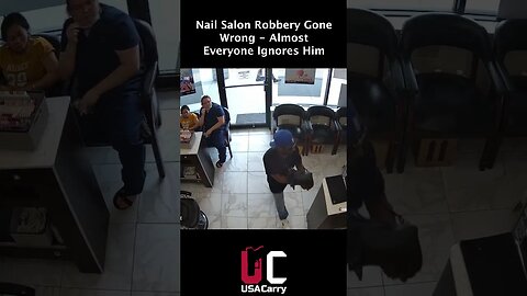 When you try to rob a nail salon and pretty much everyone ignores you. 🤣🤣🤣