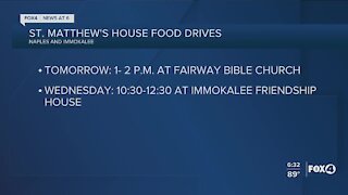 St. Matthew's House food drives