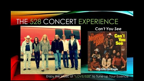 "Can't You See" Originally Recorded in 528 by The Marshall Tucker Band