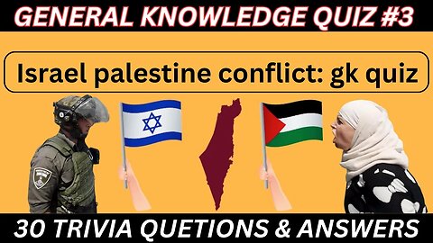 Israel Palestine conflict: Gk Quiz #general knowledge quiz