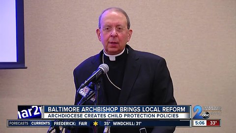 Baltimore Archdiocese creates child protection policies in response to accusations of sexual abuse