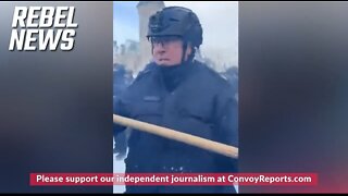 Journalist Struck & Injured By Police While Covering Freedom Convoy Protest In Ottawa