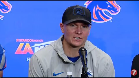 LA Bowl postgame news conference with Boise State coach and players