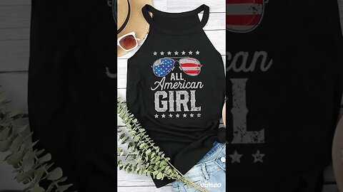 ALL AMERICAN GIRL Graphic Tank