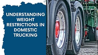 Calculating Maximum Weight Limit for Domestic Trucking