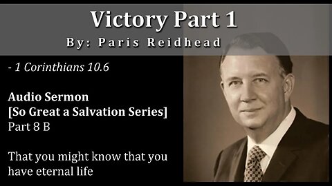 Victory Part 1 - Paris Reidhead
