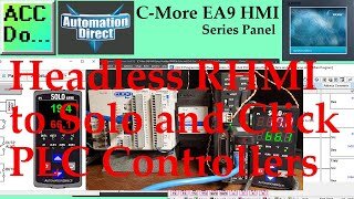 C-More EA9 HMI Series to Solo and Click PLC Controllers