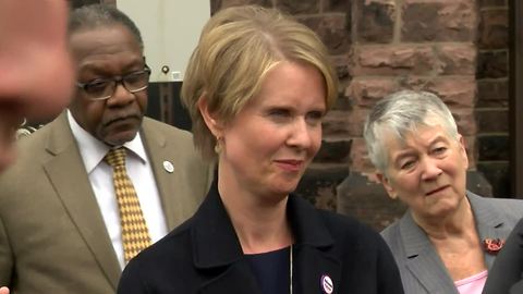 Cynthia Nixon makes first trip to Buffalo as candidate for Governor. (Full Press Conference)
