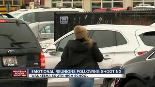 Emotional reunions follow the shooting that occurred at Waukesha South High School
