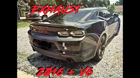 Camaro V6 Exhaust - Stock VS Flowmaster VS Resonator Delete (X-pipe)