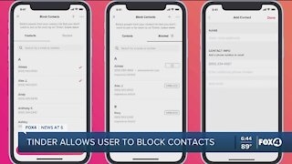 New feature on Tinder allows blocking of contacts