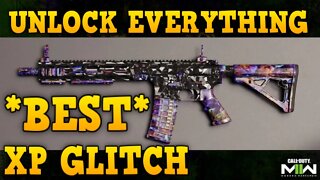 *NEW* BEST XP & WEAPON XP GLITCH! COD MW2 XP GLITCH | UNLOCK EVERYTHING FAST & EASY MW2 GLITCH