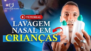 TUTORIAL: COMO FAZER LAVAGEM NASAL PASSO A PASSO EM CRIANÇAS