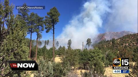 Officials: Fire near Payson started by fireworks