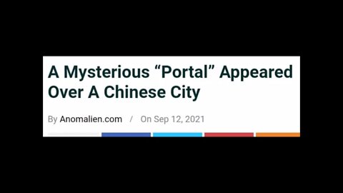 Mysterious Portal Opens Over Chinese City Paranormal News