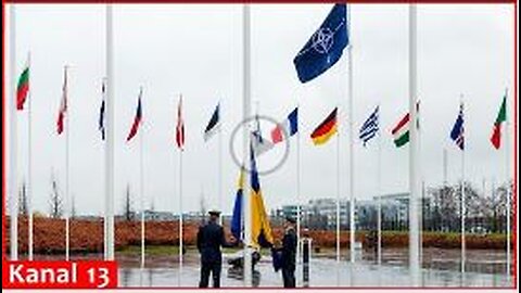 Flag of NATO’s 32nd member, Sweden, raised at alliance’s headquarters