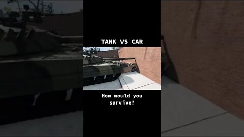 tank vs car / BeamNG DRIVE