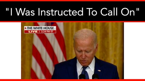 Biden Had A List Of People He “Was Instructed To Call On”