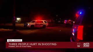 Three shot in south Phoenix