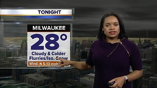 Milwaukee weather Friday: Slight chance for isolated snow showers tonight