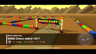 Mario Kart Tour - SNES Choco Island 1R/T Gameplay & OST