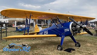 RC Jet Crash & Giant Scale PT-17 Stearman With Moki Radial Engine