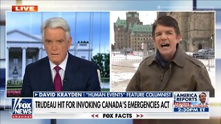 David Krayden in Ottawa Reporting on the Freedom Convoy to Fox News (Feb. 16, 2022)