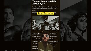 Zack Snyder Announces SnyderCon! ALL Snyder DC Movies To Be Shown! #dcuniverse