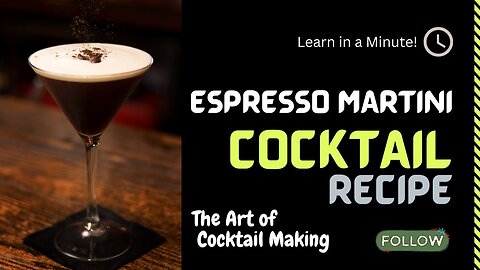 Quick Espresso Martini Cocktail Recipe: Learn in a Minute!