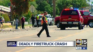 3 dead, 3 firefighters hurt after truck, fire engine collide