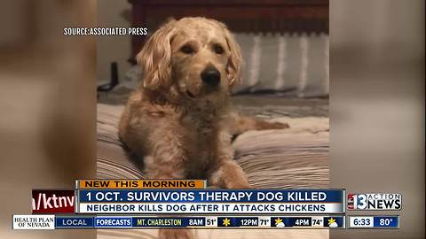 Washington couple survives 1 October shooting, suffers death of therapy dog