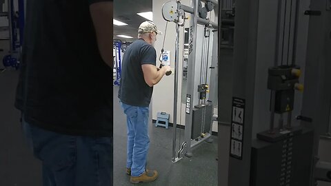 Full Stack Attack Triceps Pull downs, Crazy old man