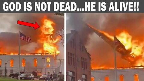 GOD SMITES THIS LGBTQ CHURCH, STRUCK BY LIGHTNING AND BURNS TO THE GROUND!!