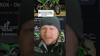 Is a KX450X good for singletrack?