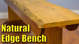 How to Make a Live Edge Bench | Natural Edge Bench