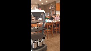 Restaurant in South Korea uses robots to serve customers