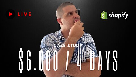 CASE STUDY: How This 1 Product Dropshipping Store Made $6000 In 4 Days!